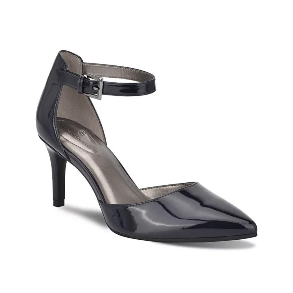 Bandolino Womens Size 8.5M Ginata D'Orsay Ankle Strap Pointed Toe Pumps Blue $79
